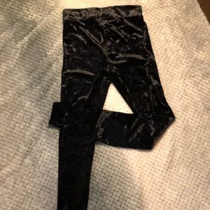 Velvet leggings